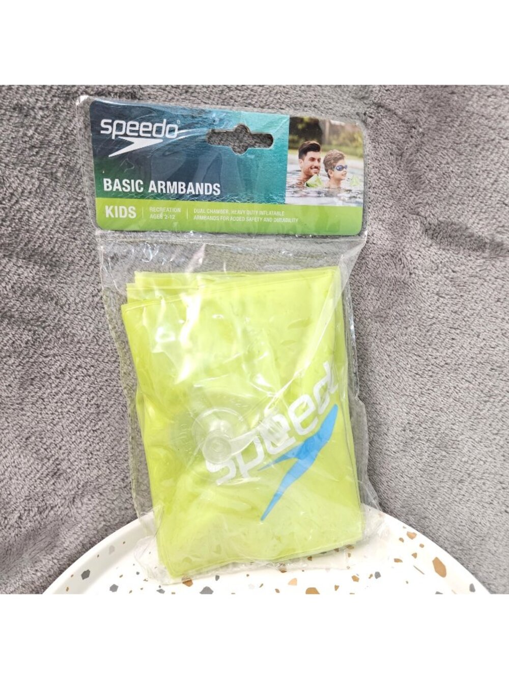 Speedo Armbands Kids (ages 2-12) NEW Heavy Duty Swim Inflatable Wings Basic